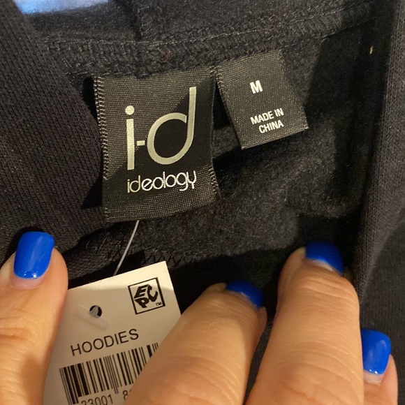 Ideology Big Boys Colorblocked Pullover Hoodie Noir Limitless Medium NWT - Picture 6 of 11